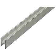 H-Profil Aluminium silber elox 9,1x12x6,5x1,3/1m