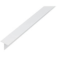 T-Profil Aluminium weiß 15x15x1,5/2,6