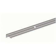 Treppenkanten-Profil gebohrt Alu silber 24,5x20/1m
