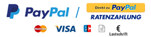 Vorauskasse per PayPal-Zahlung