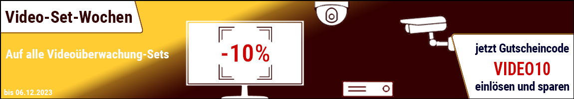 10% Rabatt auf Video-Sets